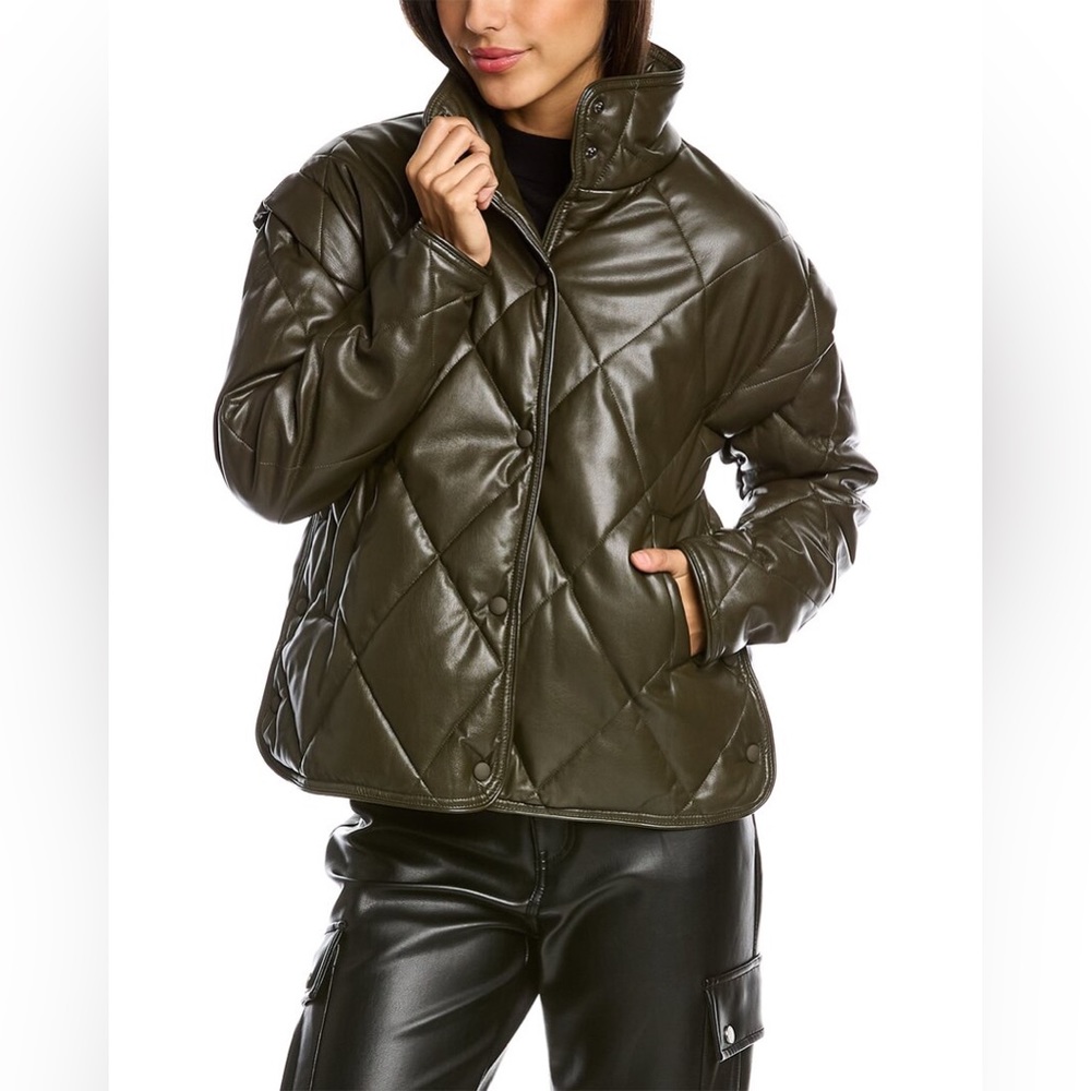 NWT APPARIS QUILTED CROP JACKET